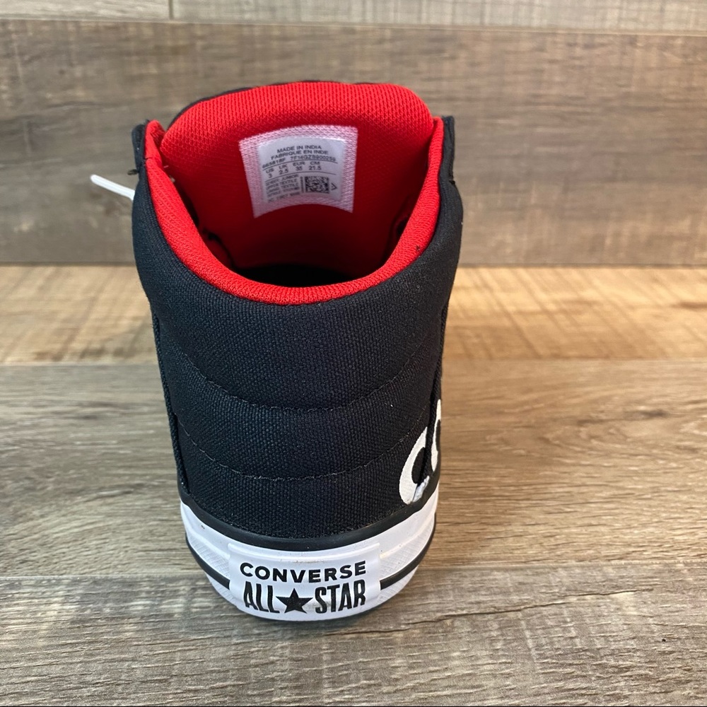 Converse Juniors CTAS Axel Mid Black Enamel Red - Picture 4 of 6